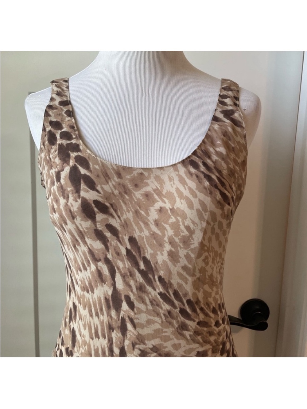 Vintage‎ Jones NY Layered Tiered Slip Maxi Dress Size 4 - Picture 3 of 10